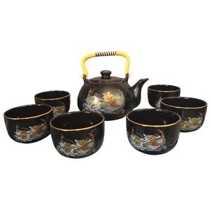Vintage Peacock Tea Pot Set